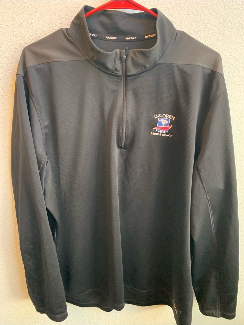 Nike Black U.S. Open Pebble Beach Lightweight Quarter-Zip